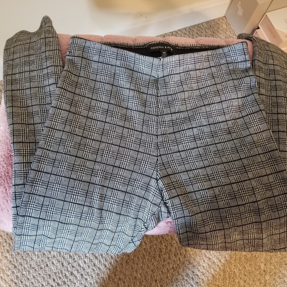 Grey and black leggings